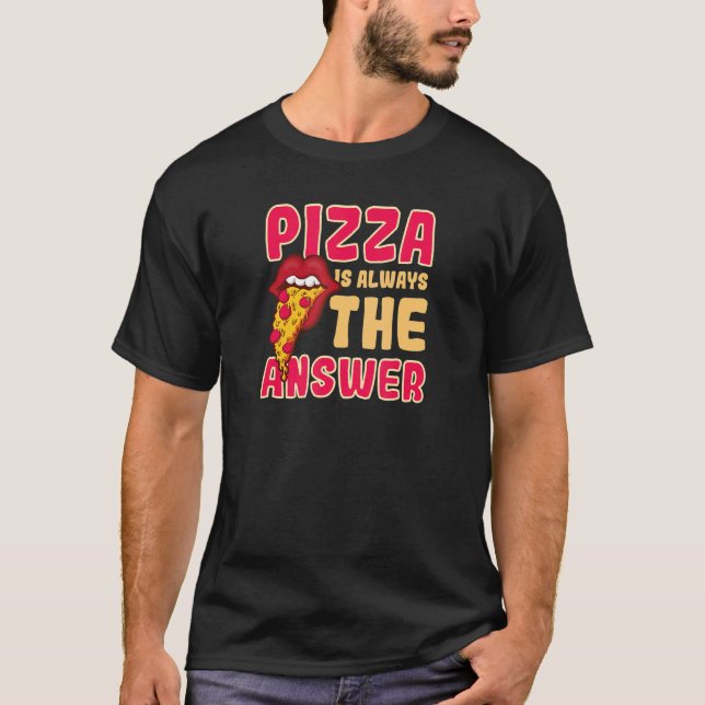 Camiseta É Sempre A Pizza Divertida 1 (Frente)