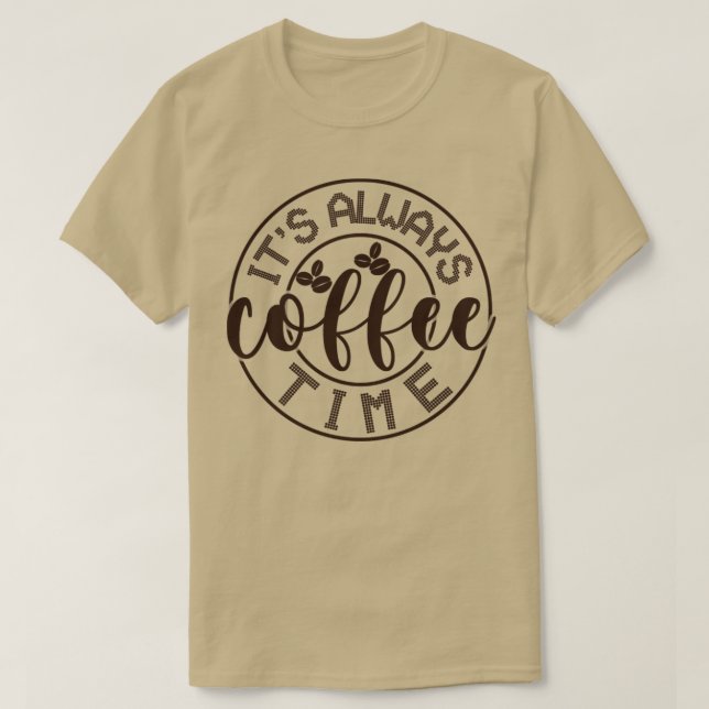 Camiseta É sempre hora de café2 (Frente do Design)