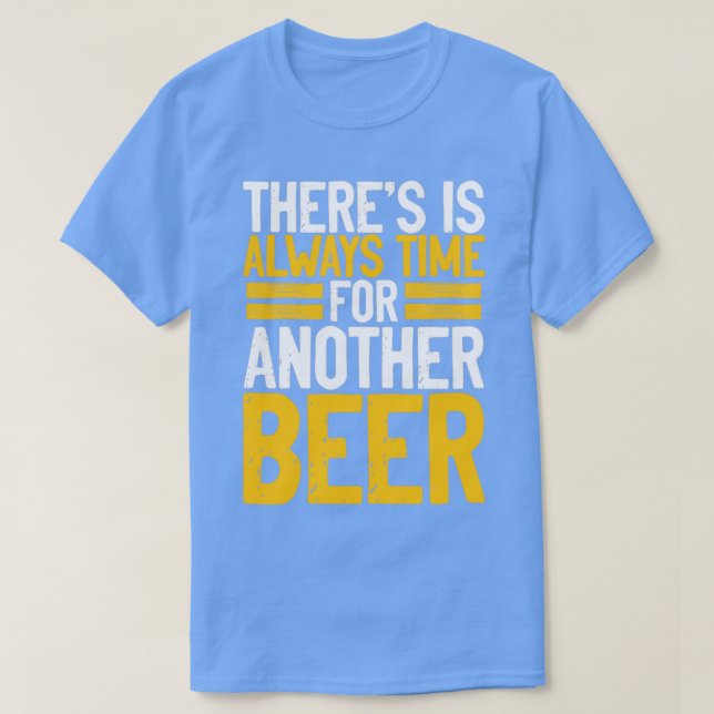 Camiseta É sempre hora de uma cerveja (Frente do Design)
