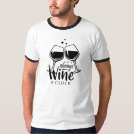 Camiseta É sempre vinho à hora
