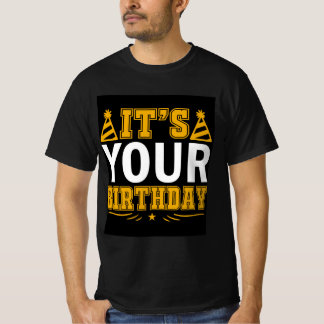 Camiseta É seu aniversário" Comemoração feliz aniversário