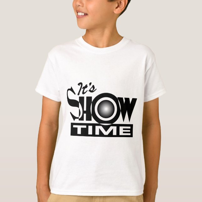 Camiseta É Showtime - dizer engraçado americano do humor (Frente)
