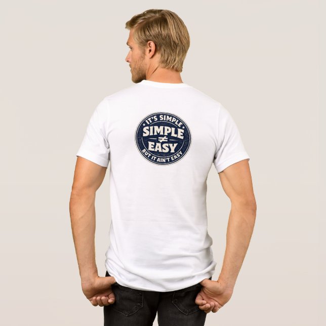 Camiseta É Simples, Mas Não É Fácil (Verso completo)