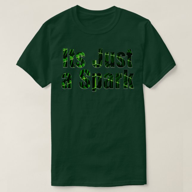 Camiseta É só uma faísca (Frente do Design)