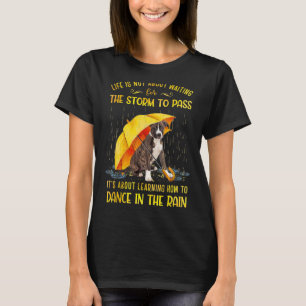 Camiseta É sobre aprender a dançar no cérebro da chuva