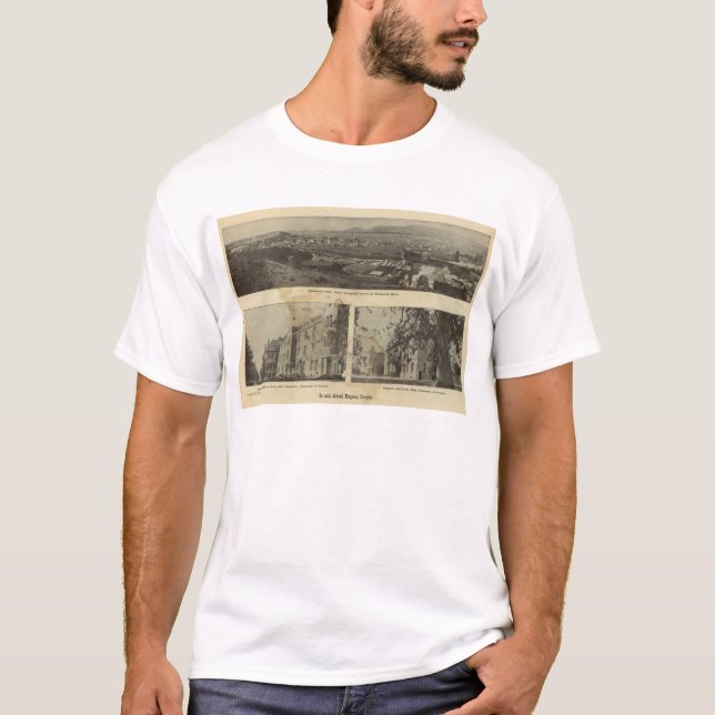 Camiseta E sobre em Eugene, Oregon (Frente)