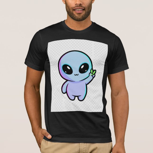 Camiseta E.T. Fofo com Sinal de Paz (Frente)