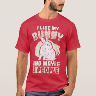 Camiseta E Talvez 3 Pessoas De Coelho Bonito Sofram Como Co