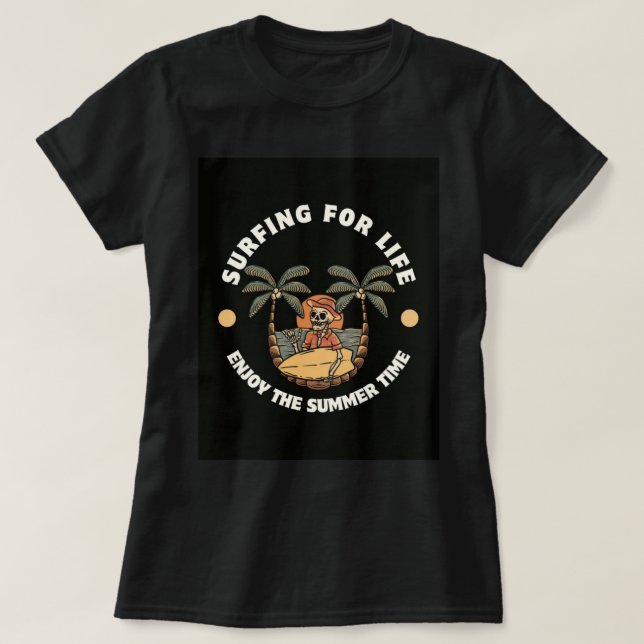 Camiseta É tempo de verão (Frente do Design)
