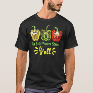 Camiseta É Temporada de Pimentão Galera Jardineiro de Veget