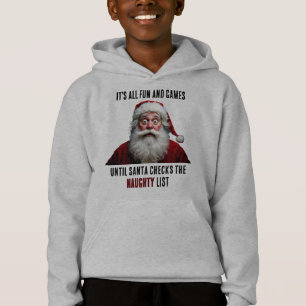 Camiseta É tudo divertido e jogos, bom Natal para o Pai Nat