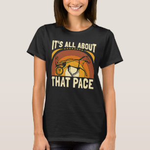 Camiseta É tudo sobre aquela equina cavaleira equina cavalo