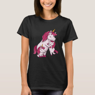 Camiseta É tudo sobre o meu adorável Unicórnio da Família M