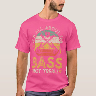 Camiseta É Tudo Sobre O Violão Da Bass Retro Electric Bass