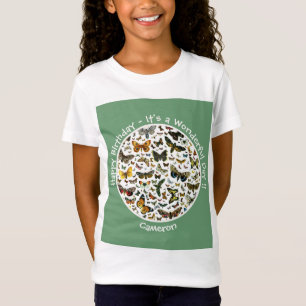 Camiseta É um Aniversário da Borboleta, Collage Items for P