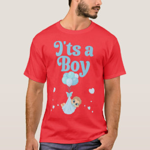 Camiseta É um anúncio de Gravidez Menino Sexo Revelação de