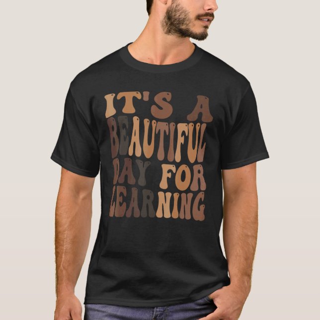 Camiseta É um belo dia para aprender 1 (Frente)