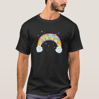 Camiseta É Um Belo Dia Para Aprender Arco-Íris Professor St