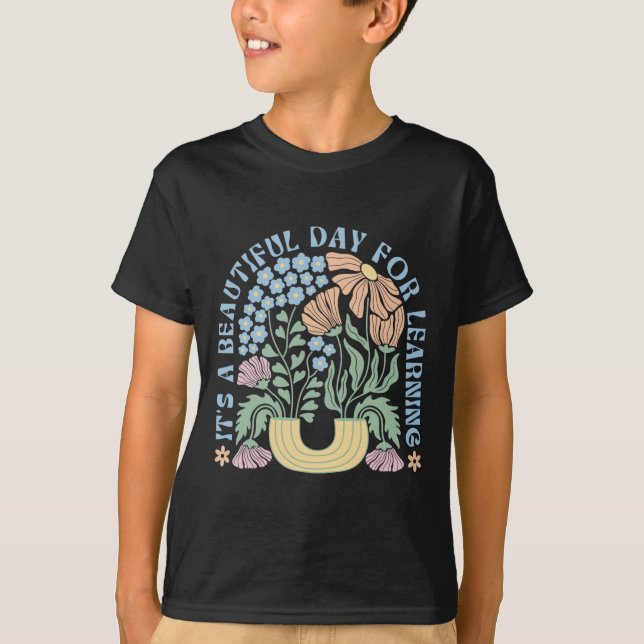 Camiseta É Um Belo Dia Para Aprender De Volta à Escola T (Frente)
