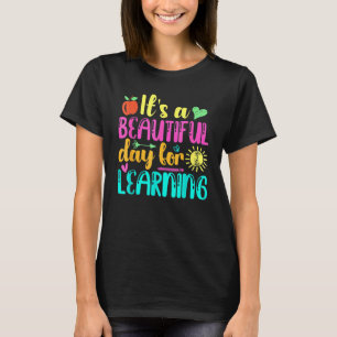Camiseta É Um Belo Dia Para Aprender Professor Retro Estud