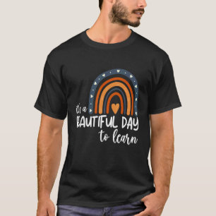 Camiseta É Um Belo Dia para Aprender Professora