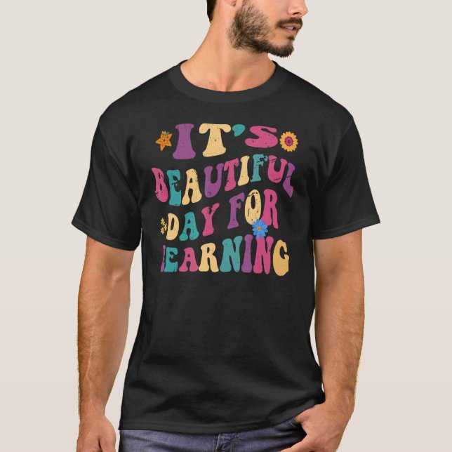 Camiseta É um belo dia para aprender Ruas de Professores Re (Frente)