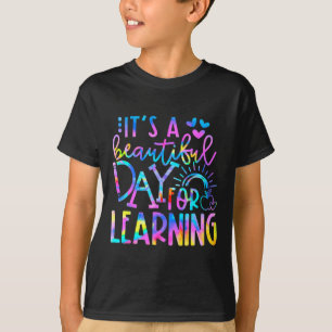 Camiseta É Um Belo Dia Para Aprender Tie Dye Byck Para A Es
