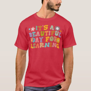 Camiseta É Um Belo Dia para Aprendizado De Chá Retro