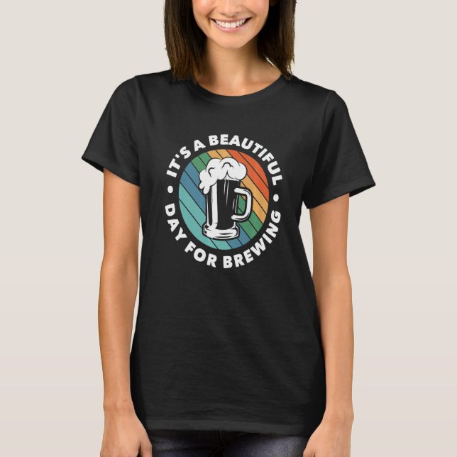 Camiseta É Um Belo Dia Para Criar Malte De Cabeleireiro (Frente)