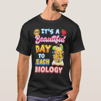 Camiseta É Um Belo Dia Para Ensinar Professor De Biologia D