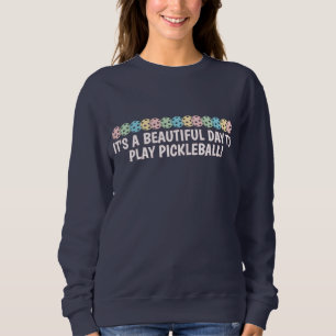 Camiseta É um Belo Dia para Jogar Pickleball Personalizado