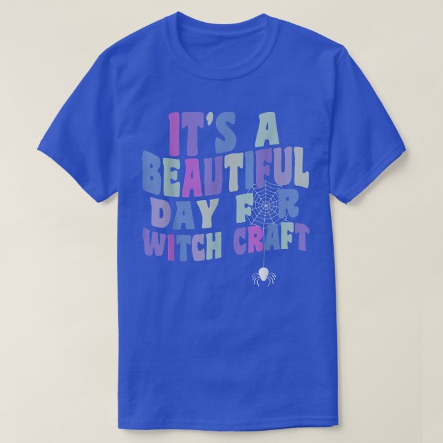 Camiseta É um belo dia para o feiticeiro-feiticeiro (Frente do Design)