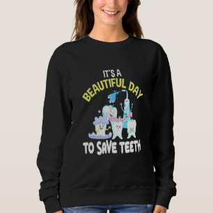 Camiseta É Um Belo Dia Para Salvar Dentista Dentencista Den