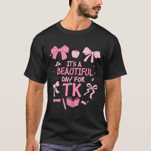 Camiseta É Um Belo Dia Para Tk Professora Coquete Laço F