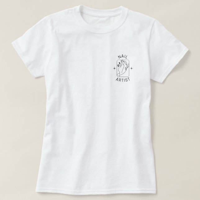 Camiseta É um belo dia para um manicure (Frente do Design)