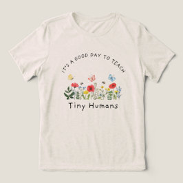 Camiseta É Um Bom Dia Ensinar Humanos Pequenos