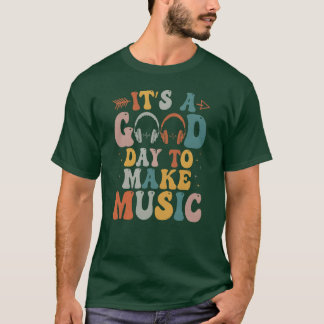 Camiseta É um bom dia fazer música musical Banda música fu