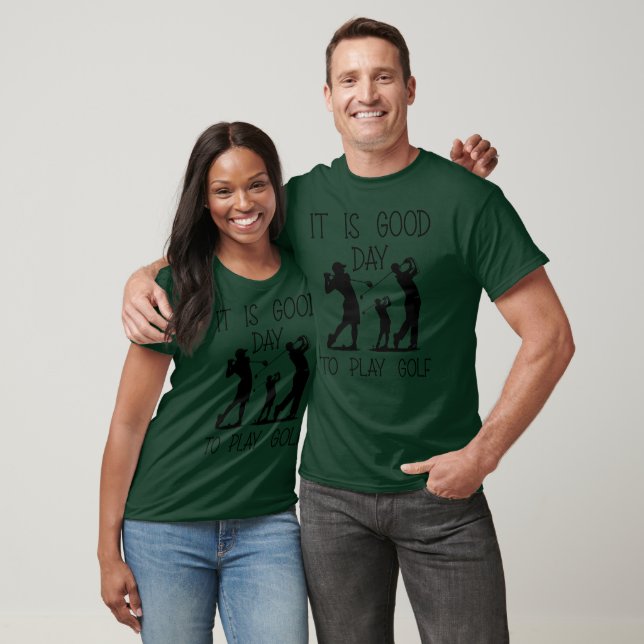 Camiseta É Um Bom Dia Jogar Golfe (Unissex)