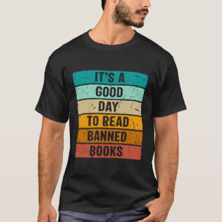 Camiseta É Um Bom Dia Ler Livros Banidos Livros Banidos