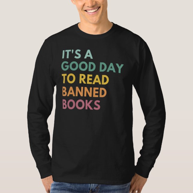 Camiseta É Um Bom Dia Ler Livros Banidos Livros Banidos (Frente)