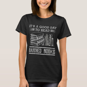 Camiseta É Um Bom Dia Ler Livros Banidos Semana Engraçado B