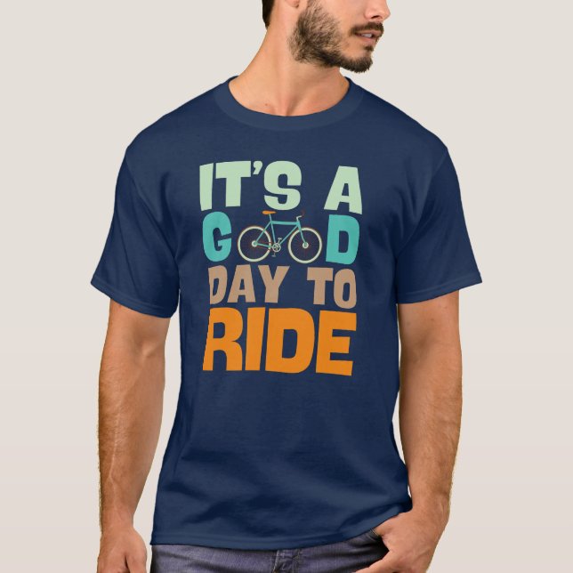 Camiseta É um bom dia para andar de bicicleta amante (Frente)