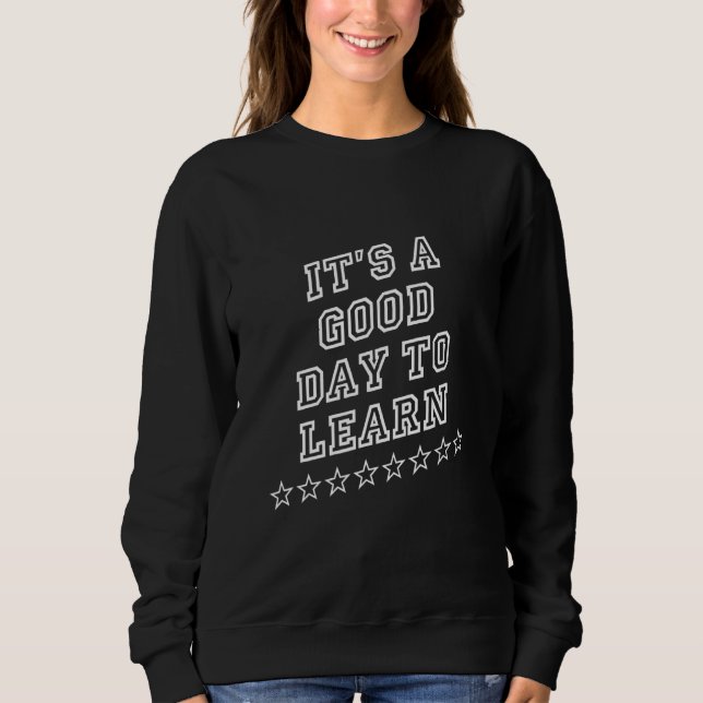 Camiseta É um bom dia para aprender a citação do Bookworm S (Frente)