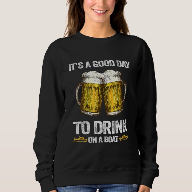 Camiseta É Um Bom Dia Para Beber Num Barco (Frente)