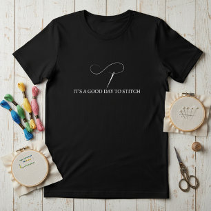 Camiseta É um Bom Dia para Costurar