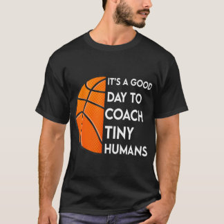 Camiseta É Um Bom Dia Para Crianças De Basquete Pequenas.