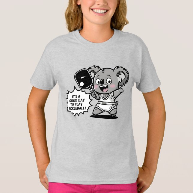 Camiseta É um bom dia para jogar picleball (Frente)