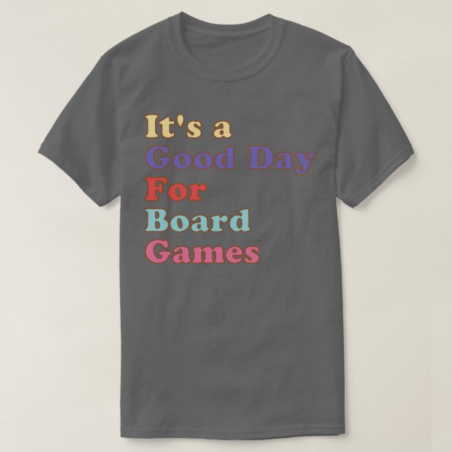 Camiseta É Um Bom Dia Para Jogos Conselhos (Frente do Design)