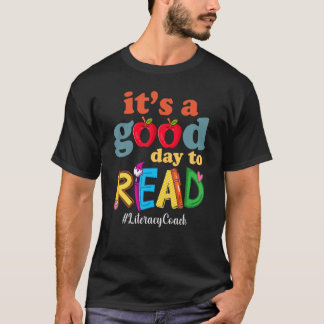 Camiseta É um bom dia para ler o livro lendo a alfabetizaçã
