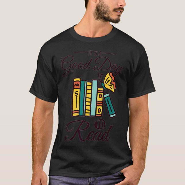 Camiseta É um bom dia para ler o Premium (Frente)